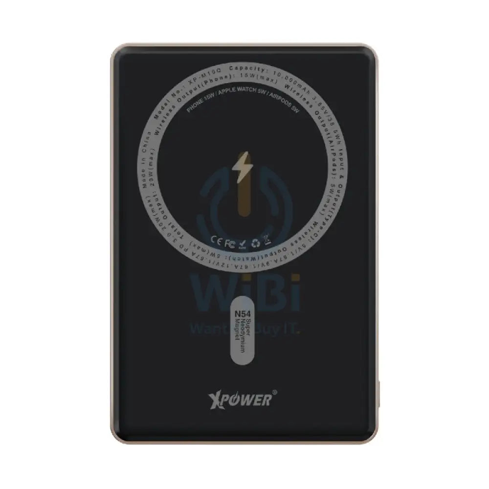 بنك طاقة باور 6 في 1 لاسلكي 6 في 1 لاسلكي ألترا طاقة مع حامل بنك - 10000 مللي أمبير/ 20 واط/ تيتانيوم الصحراء اكسسوارات بنك