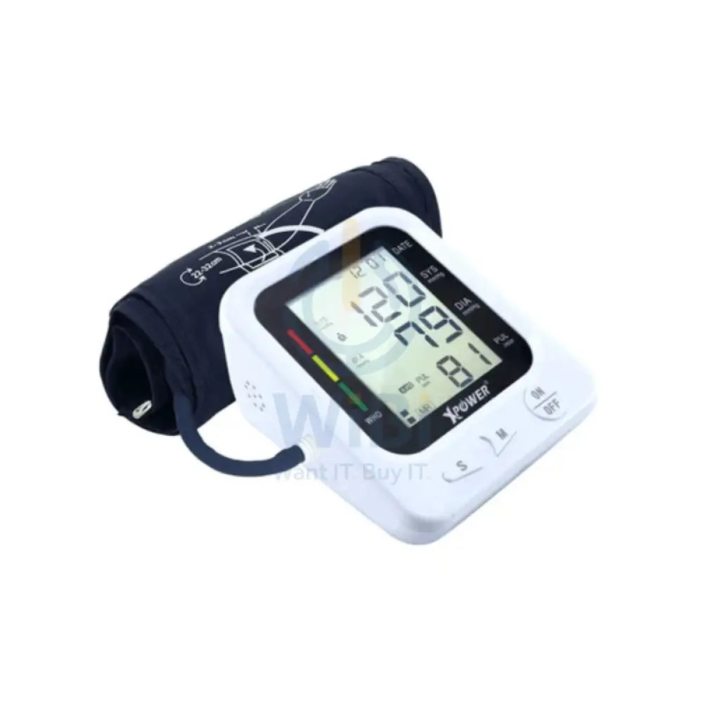 Xpower Blood Pressure LCD Monitor - White Accessories > Smart Devices