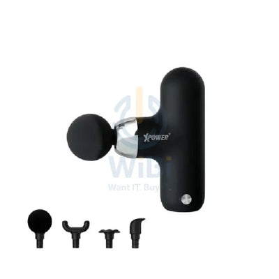 XPower MG13 Mini Massage Gun With 4-Head Massage - Black Accessories > Smart Devices