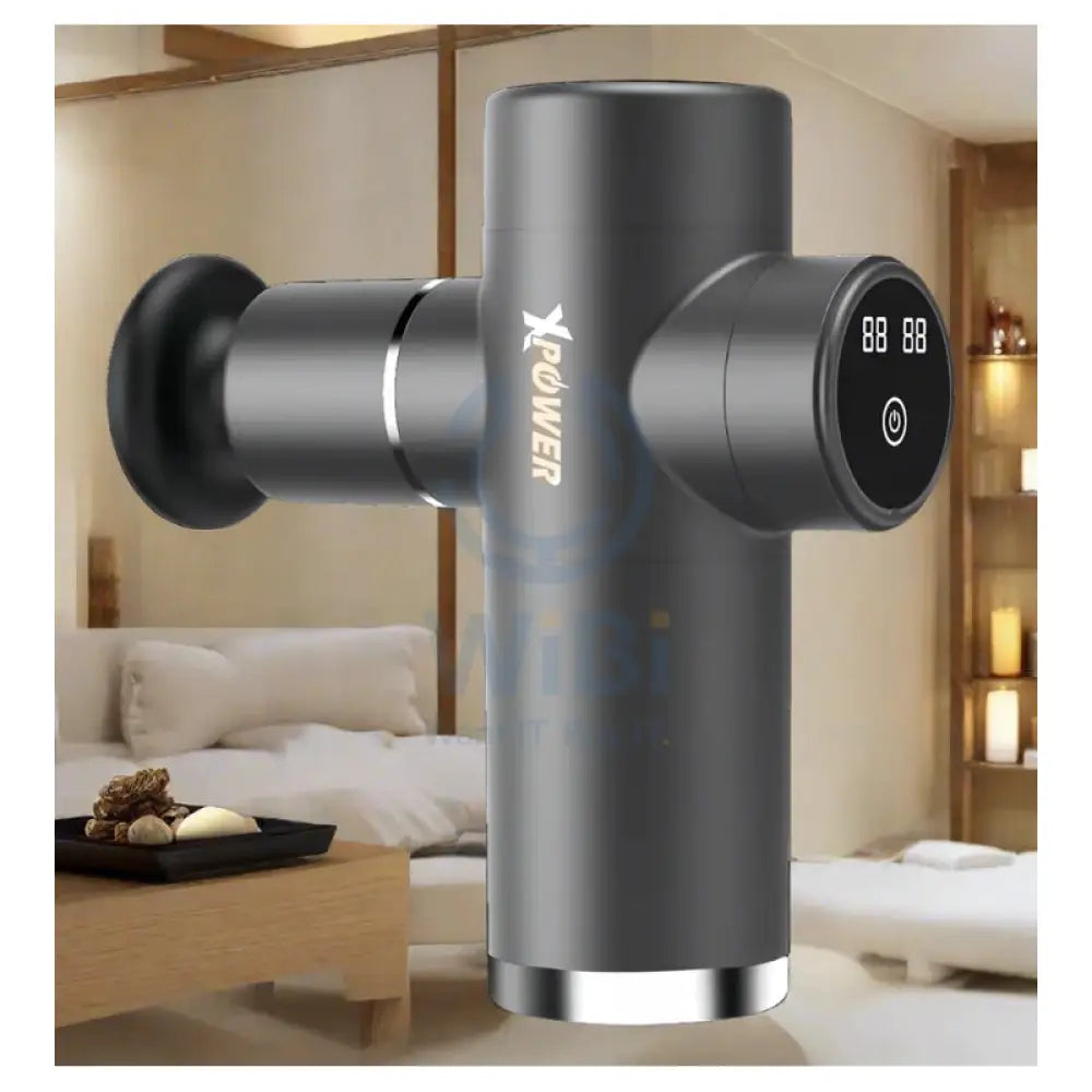 XPower MG4 Mini Massage Gun With 4 Head Massage - Grey Accessories > Smart Devices