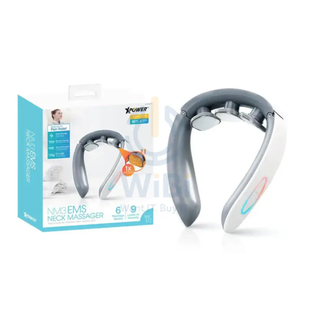 XPower NM3 EMS Neck Massager - White Accessories > Smart Devices