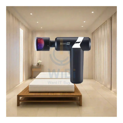 XPower Pro MG9 2IN1 Portable Muscle Cooling & Heating Massage Gun With 5 Head Massage - 2000mAh / Black Accessories >