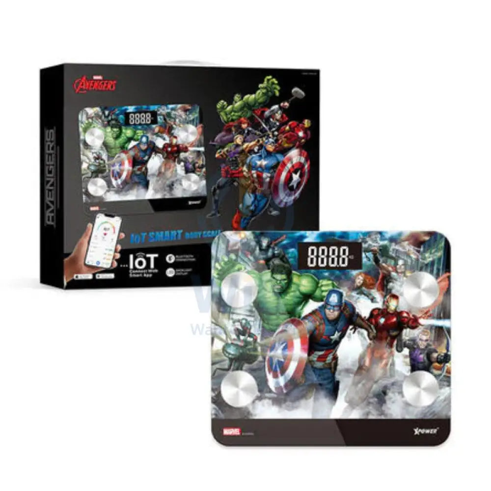 XPower SBS1 Marvel Smart Body Scale - Avengers Accessories > Smart Devices > Smart Scale