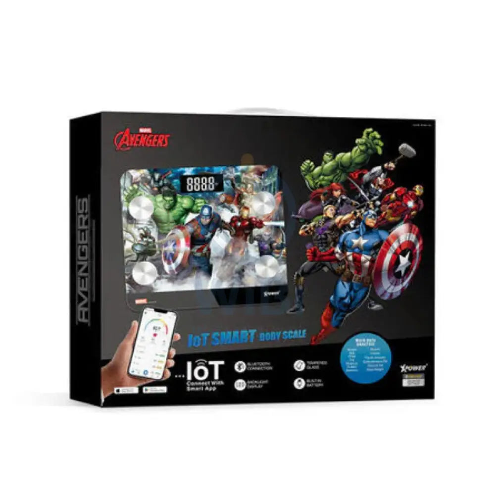 XPower SBS1 Marvel Smart Body Scale - Avengers Accessories > Smart Devices > Smart Scale