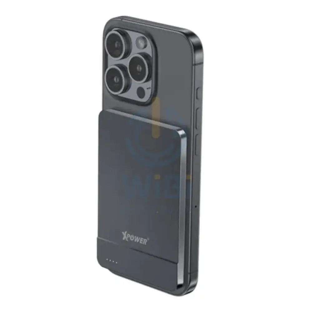 بنك Xpower لاسلكي ألترا  طاقة رقيقة - 5000 مللي أمبير / 20 واط / رمادي اكسسوارات > بنك طاقة