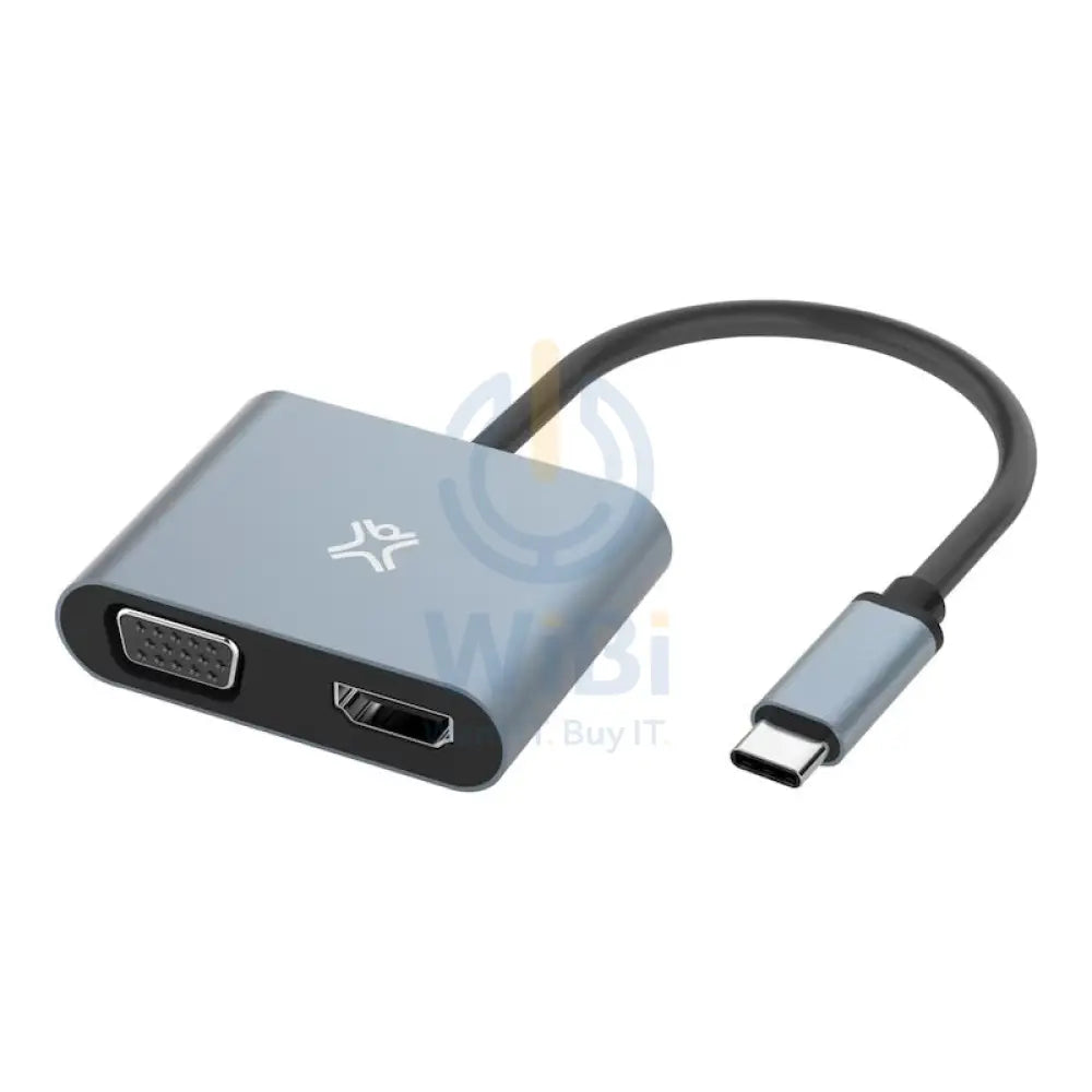 Xtrememac Notebook Adapters - 2-in-1 / USB-C / Silver Accessories > Cables & Converters > Cables