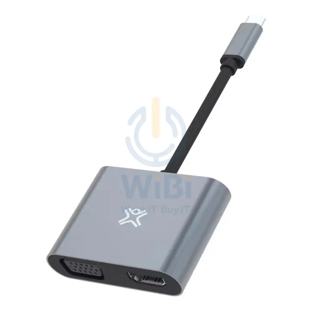 Xtrememac Notebook Adapters - 2-in-1 / USB-C / Silver Accessories > Cables & Converters > Cables