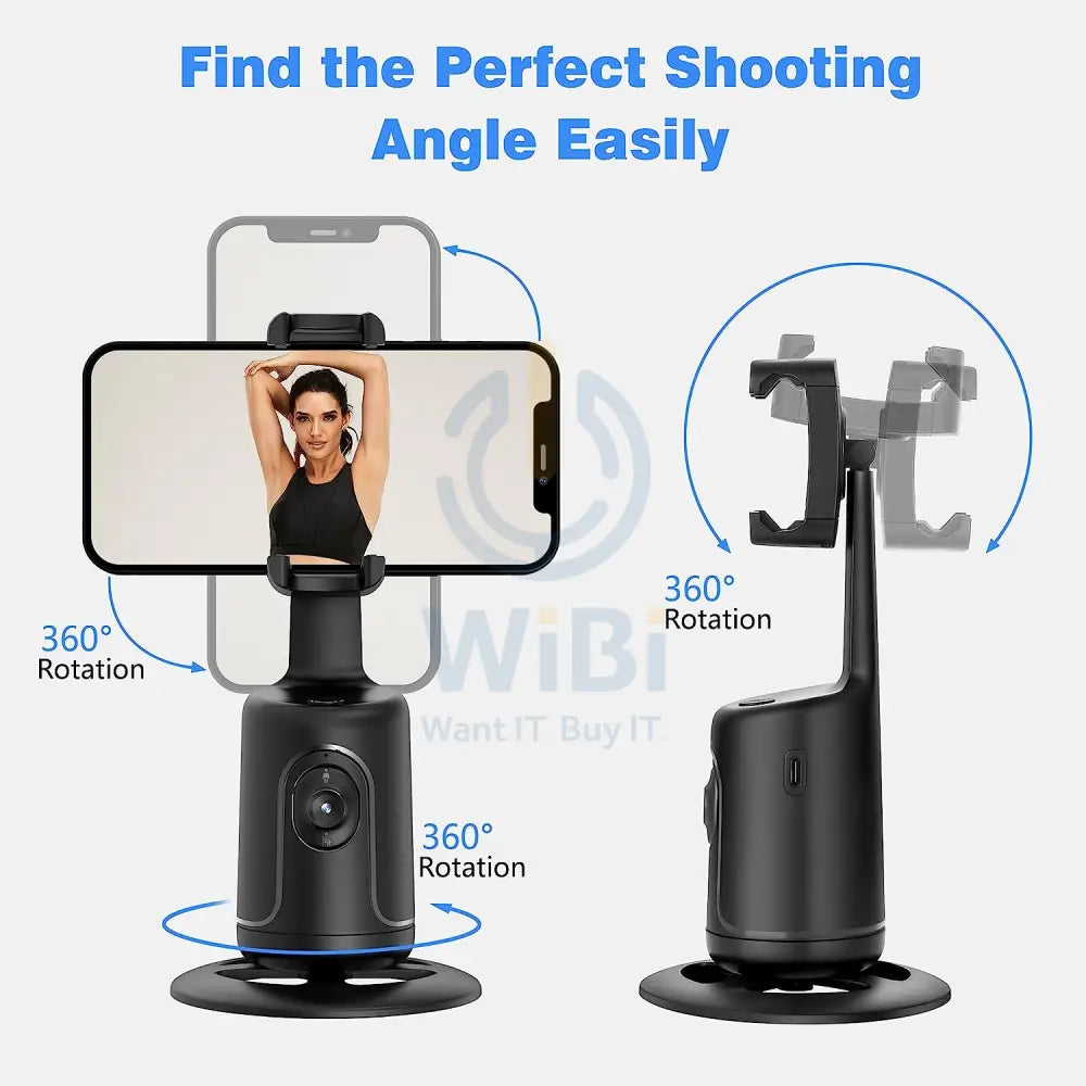 Yesido Auto Face Tracking Tripod Phone Camera Mount Holder – Black Accessories > Mobiles & Tablets > Mobiles > Mobile