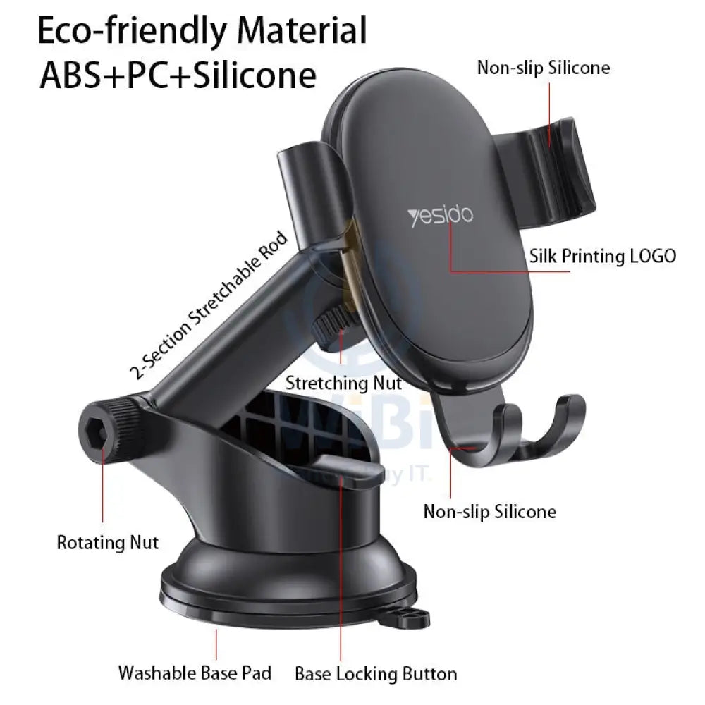 Yesido C120 Phone Holder - Black
