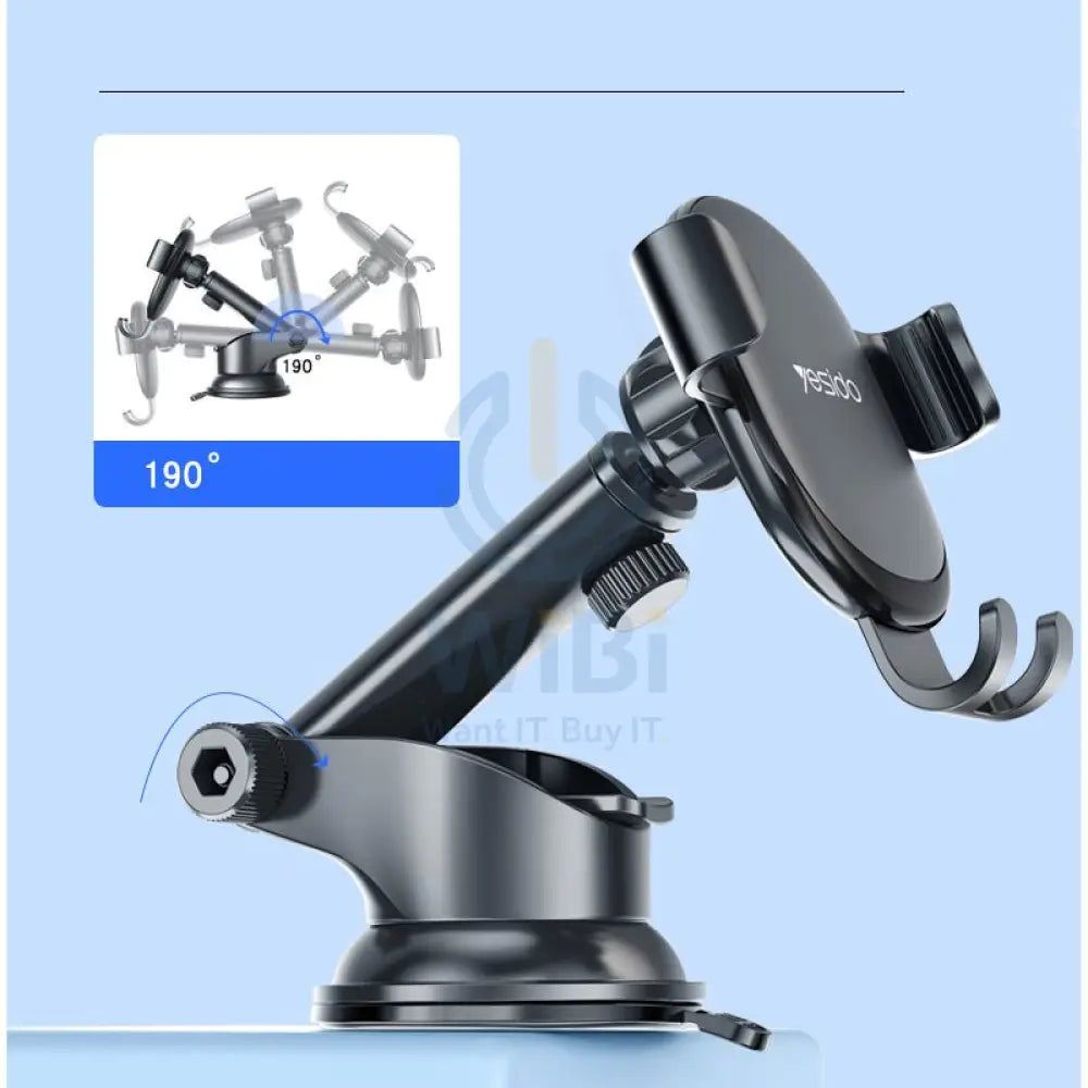 Yesido C120 Phone Holder - Black