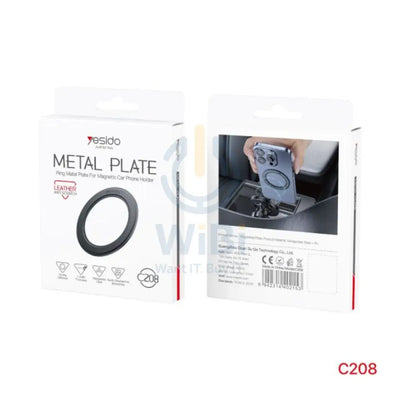 Yesido C208 Metal Plate Car Phone Holder - Magnetic / Black Accessories > Mobiles & Tablets > Mobiles > Mobile Holder