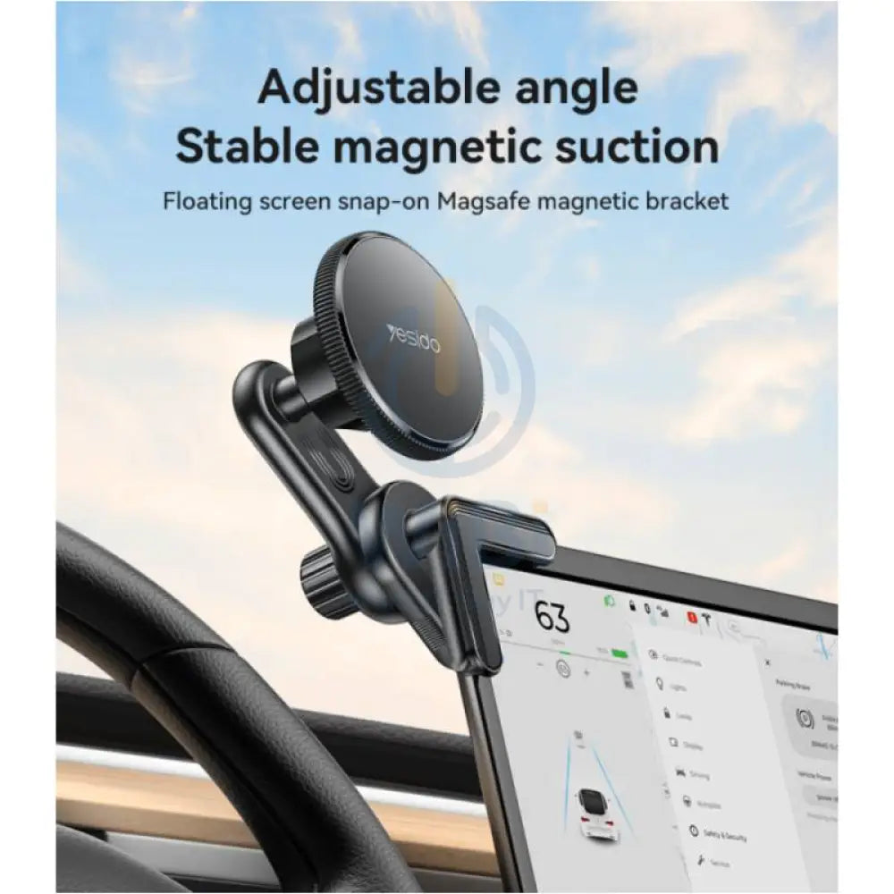 Yesido C213 360 Snap-on Magnet(6 pcs) Car Phone Holder - Black Accessories > Mobiles & Tablets > Mobiles > Mobile