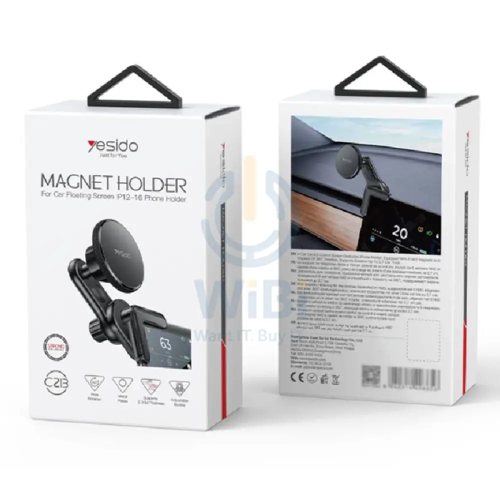 Yesido C213 360 Snap-on Magnet(6 pcs) Car Phone Holder - Black Accessories > Mobiles & Tablets > Mobiles > Mobile