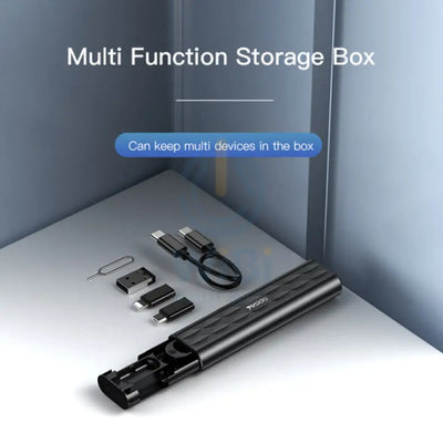 Yesido CA114 6 in 1 Data Cable Storage Box - 60W / Lightning / Micro / USB / Type-C - Black Accessories > Cables &