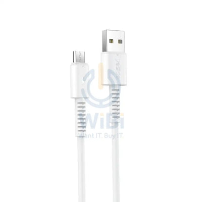 Yesido CA120 PVC Fast Charging Data Cable - 1M / USB / Micro - White Accessories > Cables & Converters > Cables