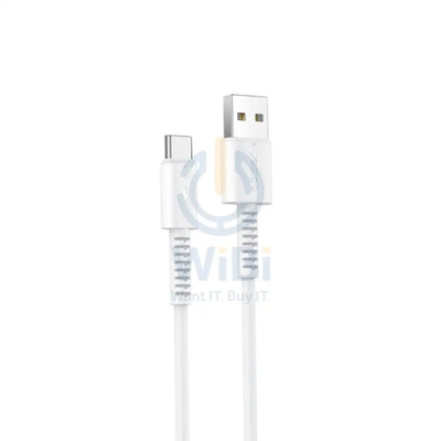Yesido CA120 PVC Fast Charging Data Cable - 1M / USB / Type-C - White Accessories > Cables & Converters > Cables
