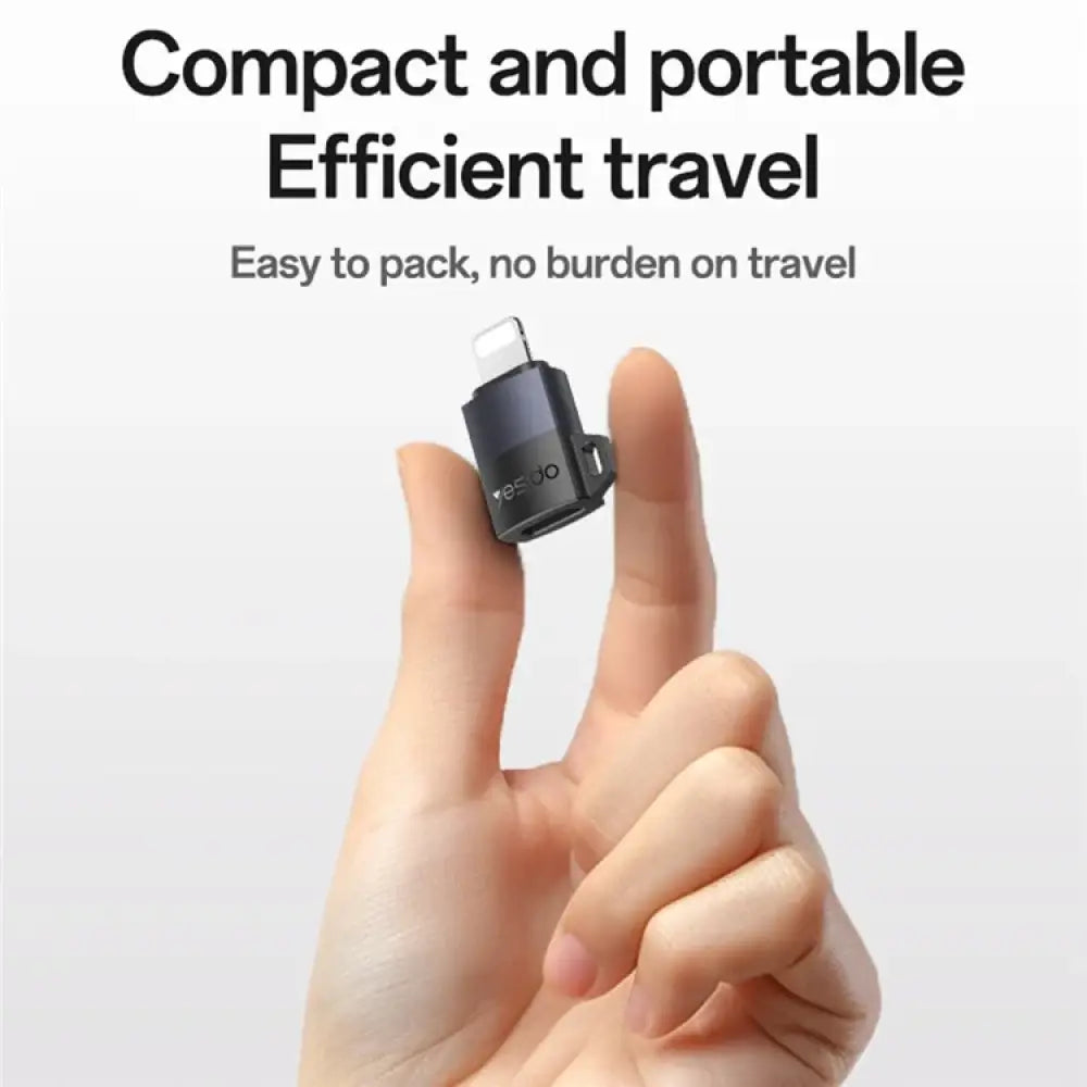 Yesido GS27 USB-C Charging Adapter - Lightning / Black Accessories > Cables & Converters > Converters