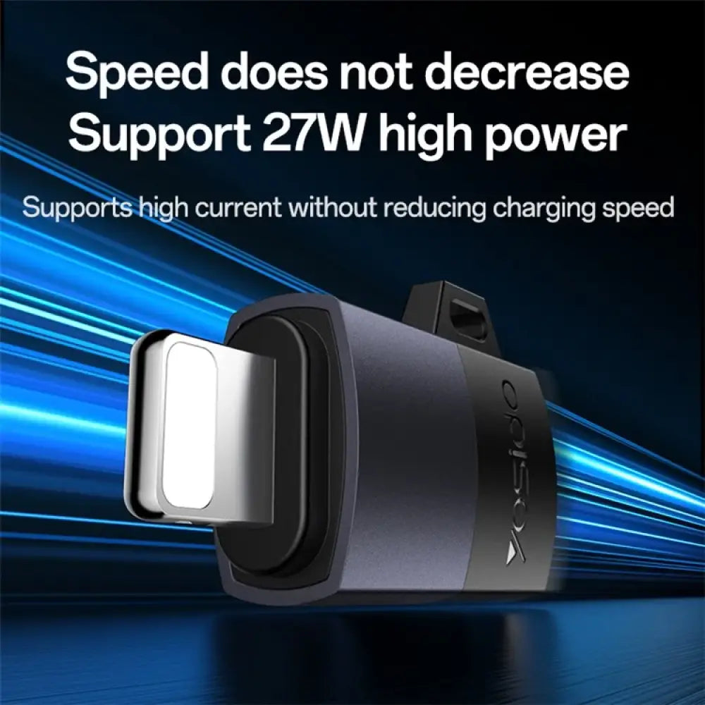 Yesido GS27 USB-C Charging Adapter - Lightning / Black Accessories > Cables & Converters > Converters