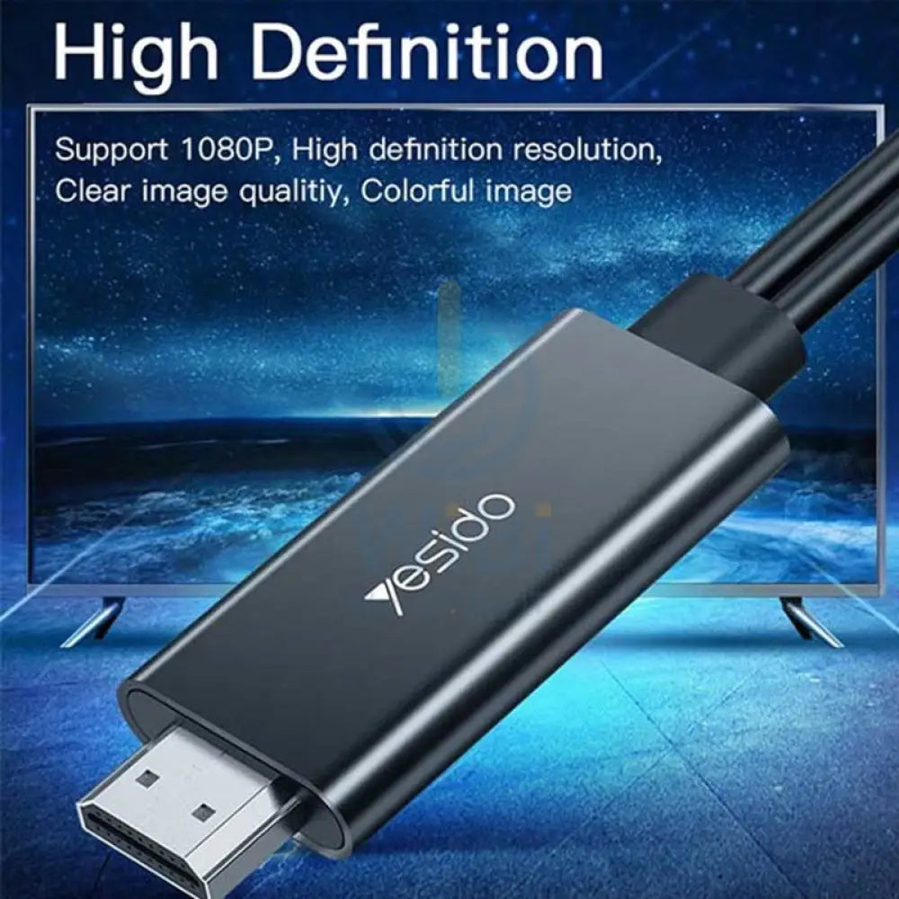 Yesido HM04 Lightning to HDMI Adapter - Black