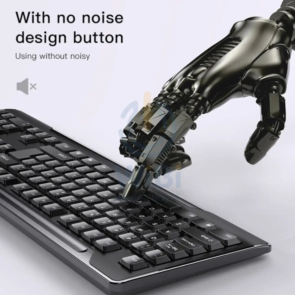 Yesido KB14 Wired Keyboard Mouse Combo Keyboard Mouse Set - 1.5M / USB / 104 keys - Black Accessories > Keyboard & Mouse