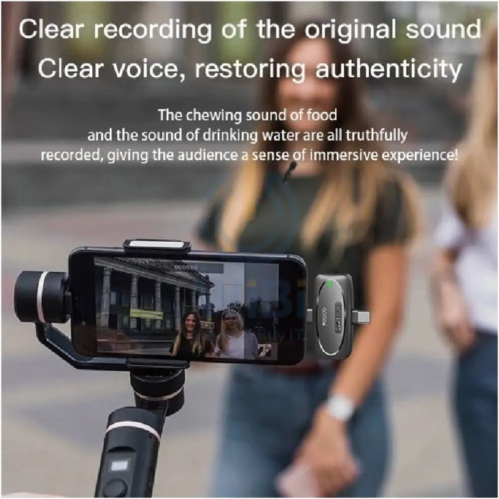Yesido KR13 Dual Low-latency Wireless Lavalier Microphone - 2.4GHz / Wireless / USB-C - Black Accessories > Audio >