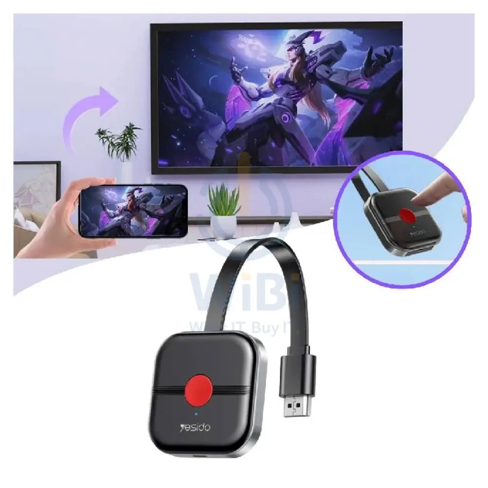 Yesido TV10 Transmitter Screen Display Receiver - 2.4GHz / Wireless - Black Accessories > Audio > Microphone