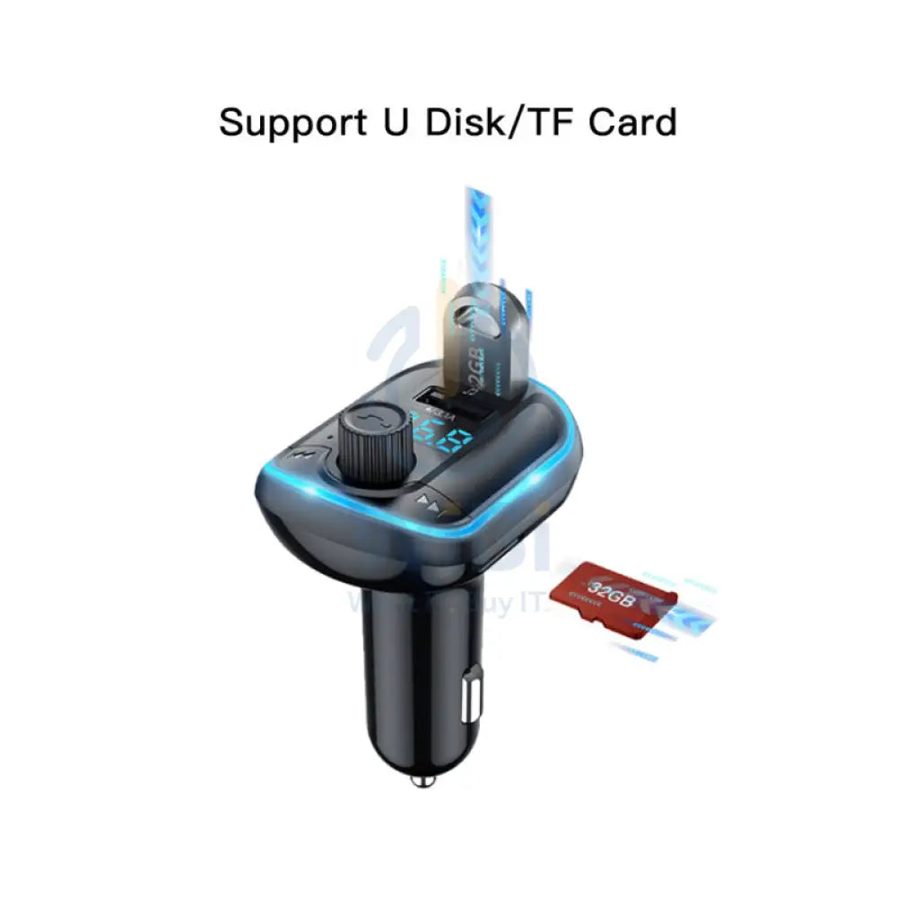 Yesido Y44 Bluetooth To FM Convert Car Charger - 5M / Bluetooth / USB - Black Accessories > Power Adapters