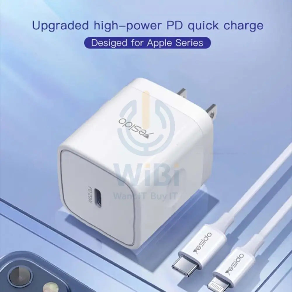 Yesido YC30 Power Adapter - Type-C / 20W / White