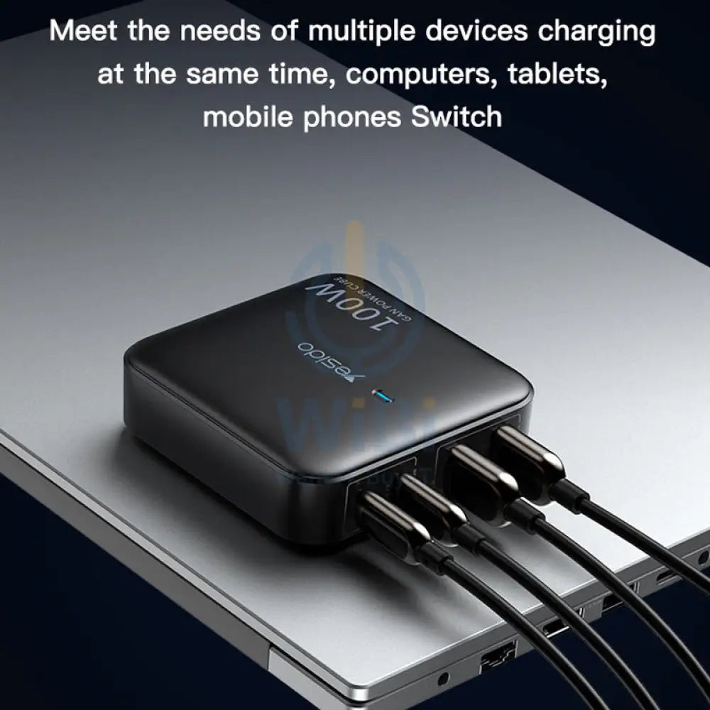 Yesido YC41 GaN Fast Charging Charger - 100W / USB / Type-C - Black Accessories > Mobiles & Tablets > Mobiles > Car