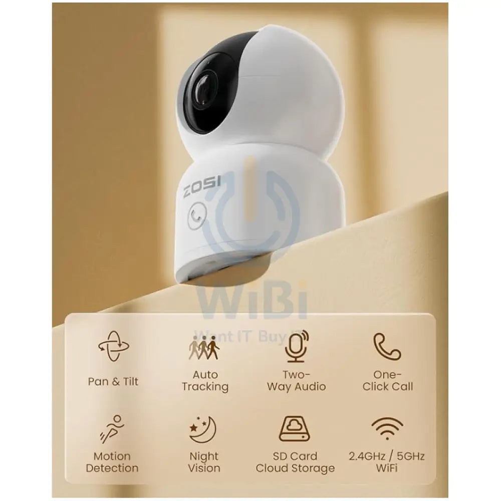 ZOSI C518 Indoor Camera - 3.0MP / Two-Way Audio / Human detection Cameras > Security Cameras