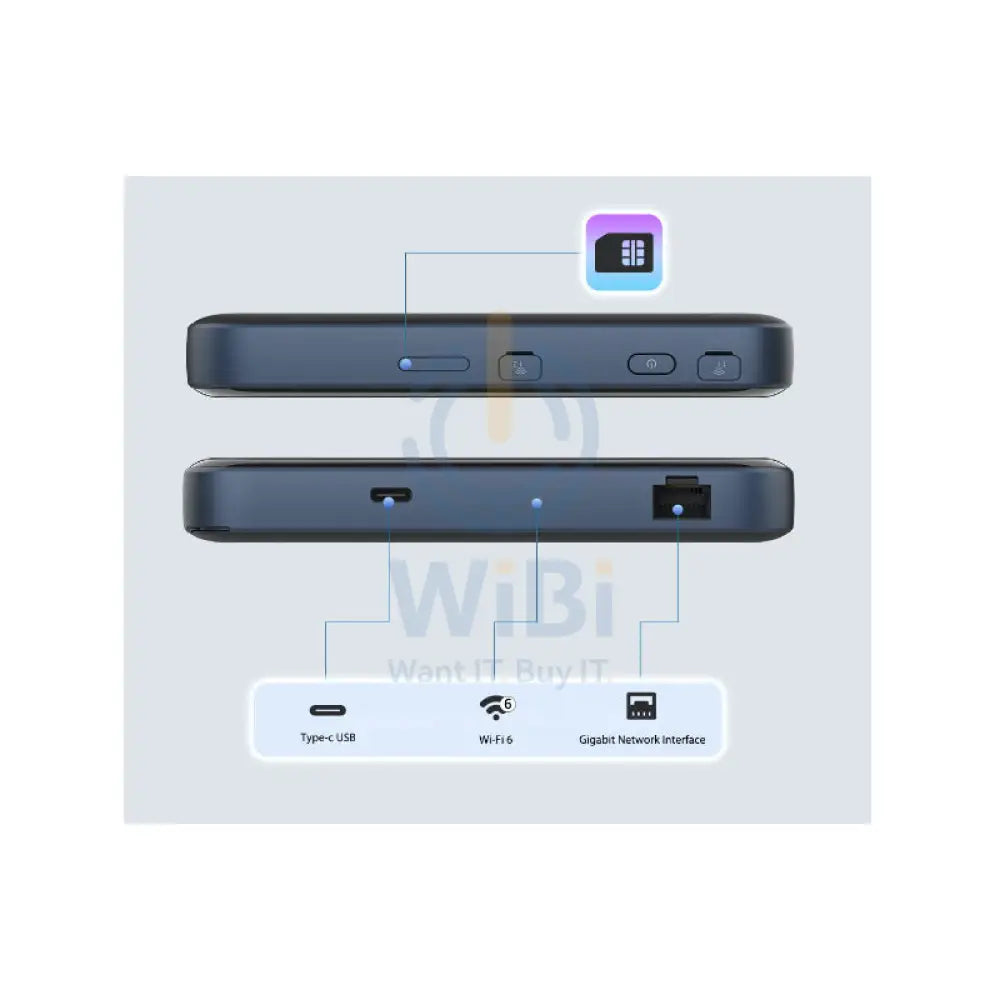 ZTE MU5002 Router (Unlocked) - 4500mAh / 5G / Wireless / Black Networking Products > Mobile Hotspot