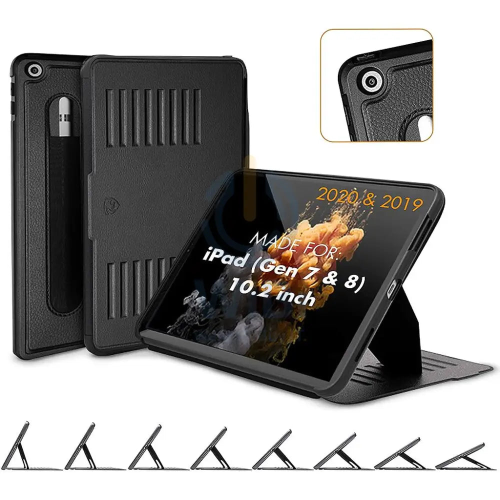 Zugu iPad 10.2’’ (7th 8th & 9th Gen) Muse Case - Black Accessories > Mobiles & Tablets > Tablets > Covers & Cases >