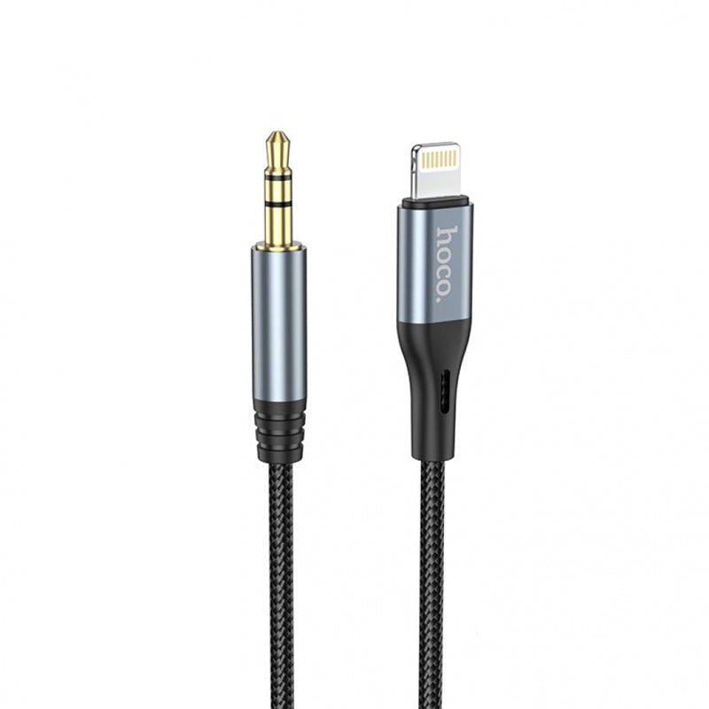 ZINUX AUX Cable 1 m copper briding Lightning to 3.5 mm Jack Aux Audio Cord  Adapter for iPhone - ZINUX 