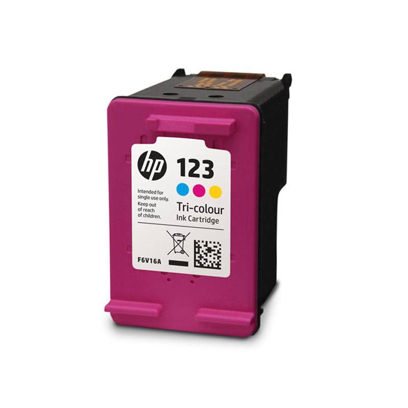 HP 123 Tri-color Ink Cartridge - 100 Pages / Tri Color / Ink Cartridge
