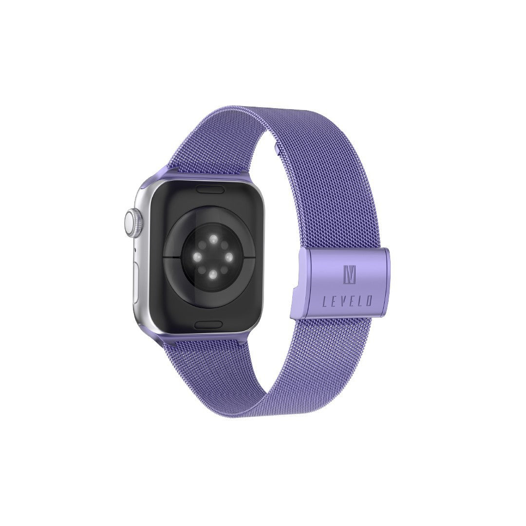 Levelo Double Milanese Watch Strap Apple Watch 38 / 40 / 41mm - Lavender Purple