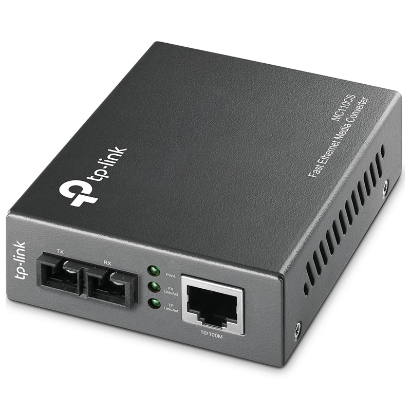 TP-Link (MC110CS) 10/100Mbps Single-Mode Media Converter - UPC / LAN