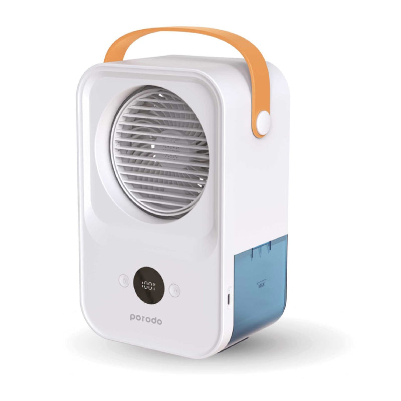 Porodo Lifestyle Water & Ice Nano Mist Cooling Fan - White