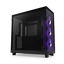 NZXT H6 Flow RGB (2023) Compact Dual-chamber ATX Case with RGB Fans - All Black