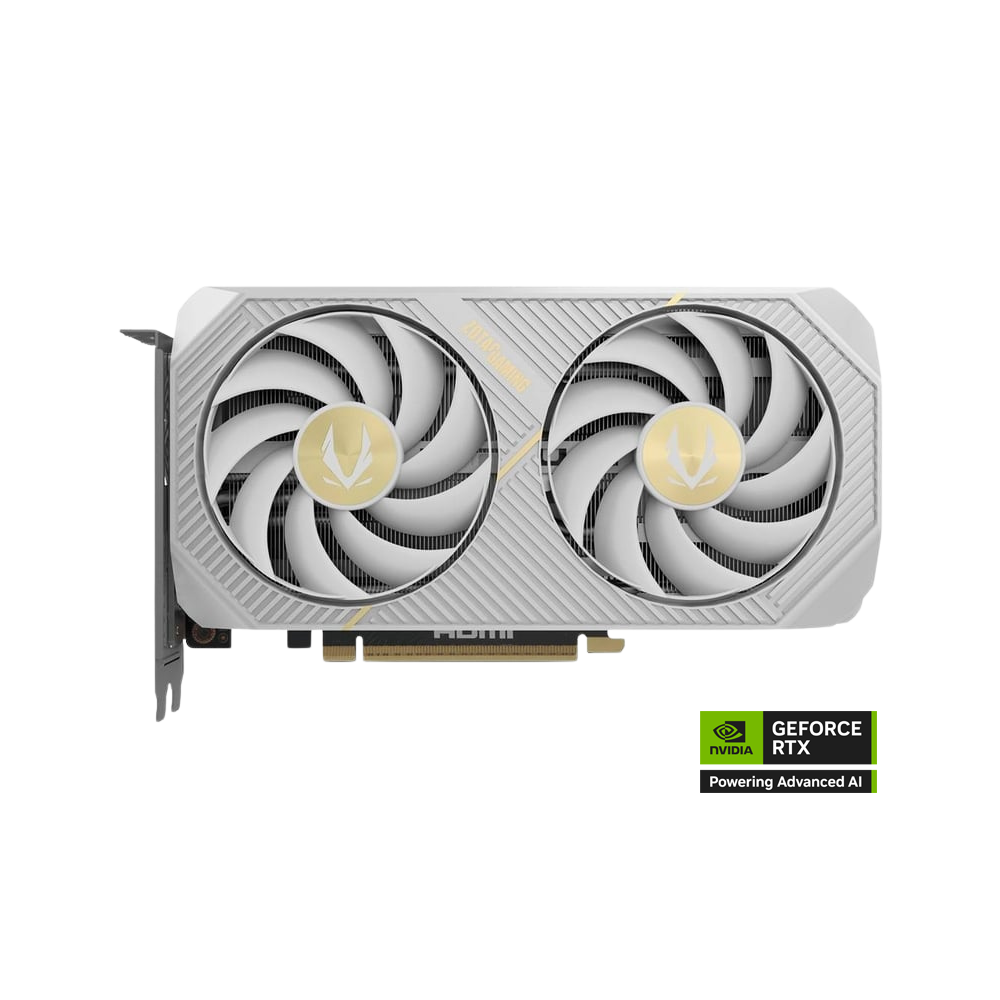 ZOTAC GAMING TWIN EDGE GeForce RTX 5060 Ti OC Graphic Card - 8GB / 28Gbps / 128-bit / HDMI / DisplayPort / White