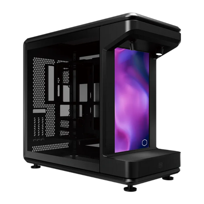 Cooler Master MasterFrame 360 Stage With 15.6 Inch LCD Screen ATX Case - Black