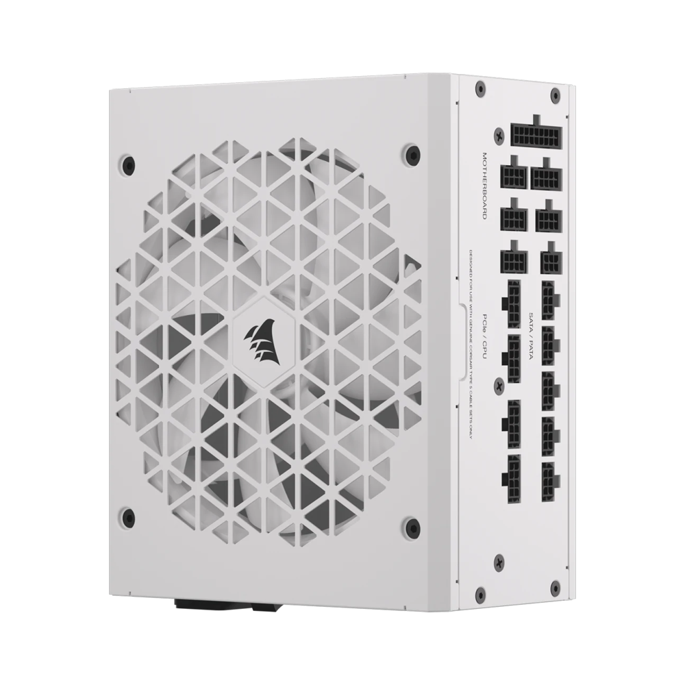 CORSAIR RM1200x 80 Plus Gold Shift Fully Modular Low Noise Side Connectors Power Supply - 1200W / White