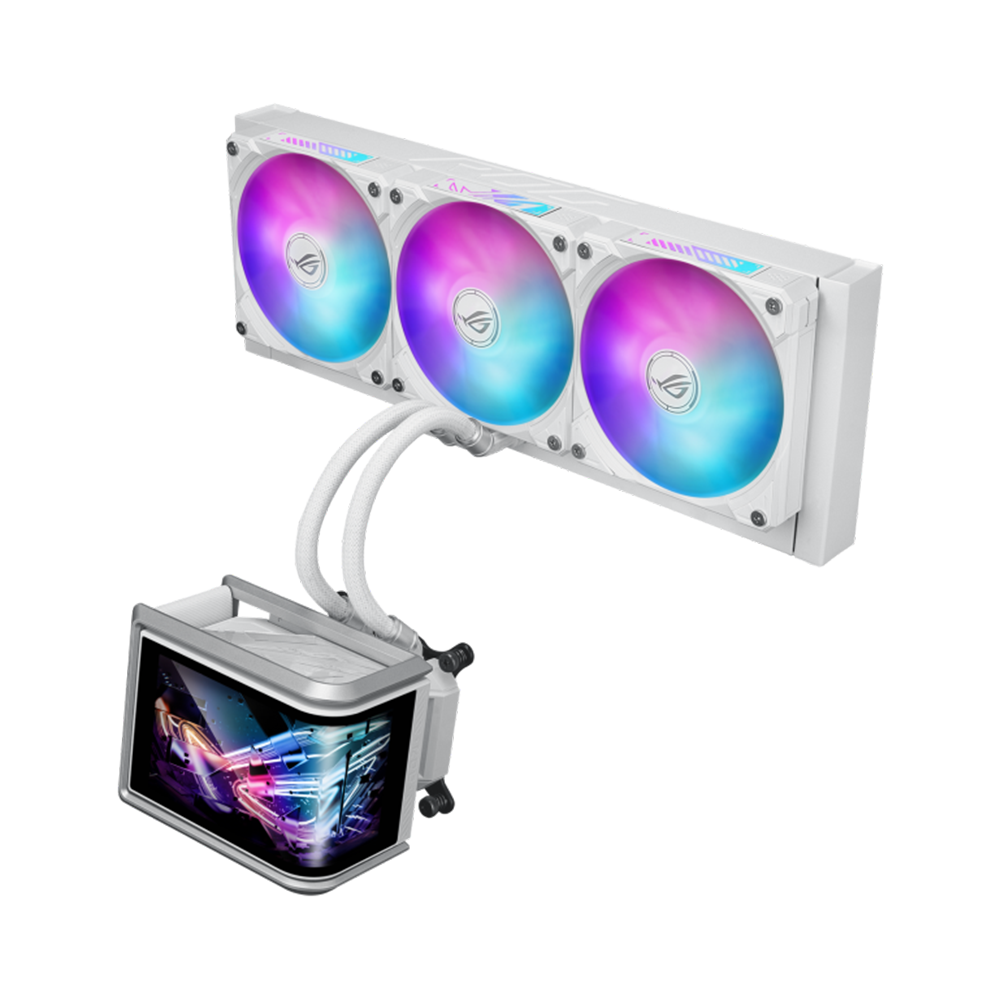 ASUS ROG RYUO IV SLC 360 ARGB Liquid Cooler - White