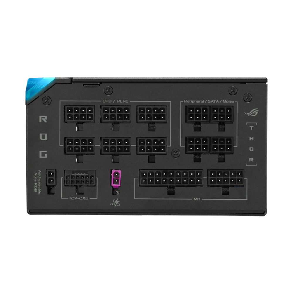 ASUS ROG THOR ATX 3.1 PCIe Gen 5 80 Plus Platinum Power Supply - 1200W / Black