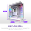 NZXT H9 Flow RGB+ (2025) Dual-Chamber Mid Tower Case With RGB Fans & Control Hub - All White