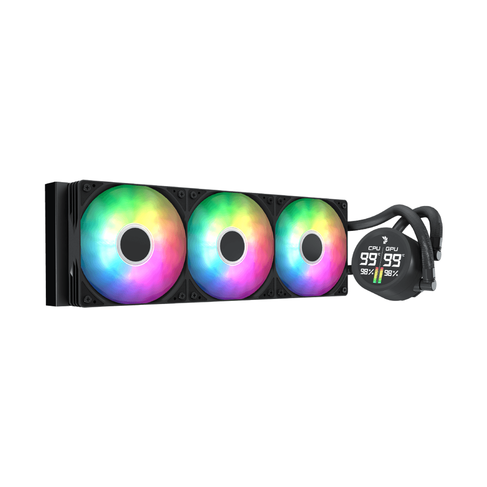 AeroCool Abyss L360R Digi Liquid Cooler - Black