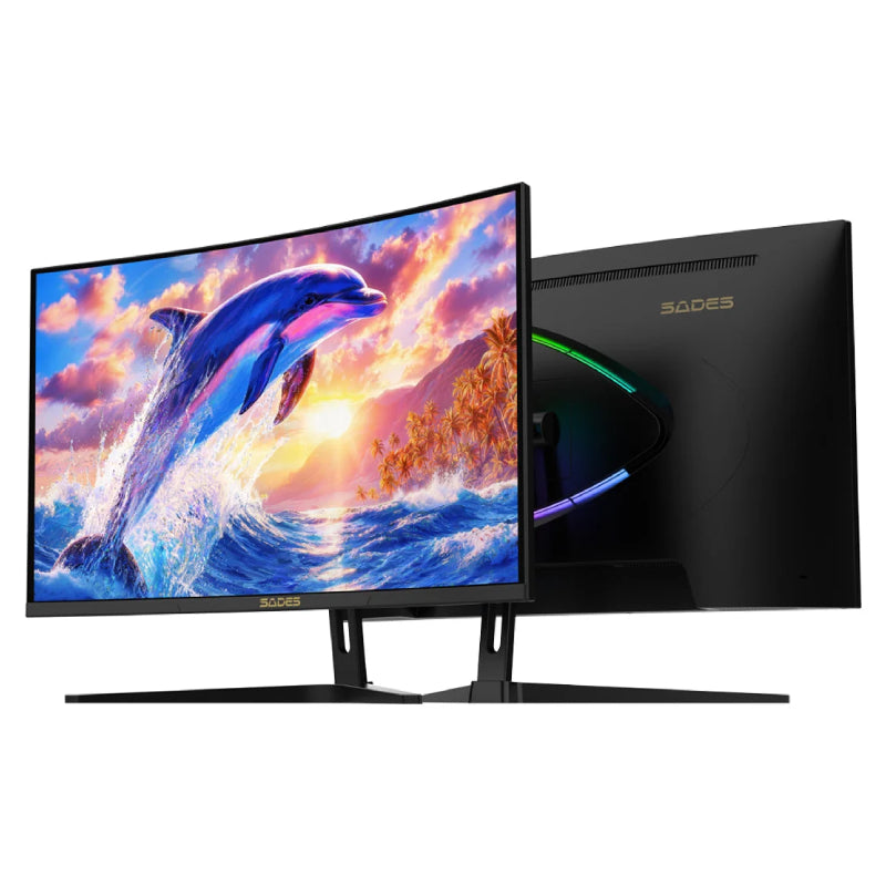 SADES FS-Dolphin 32" FHD Curved Gaming Monitor - 32" FHD / 0.5ms / 240Hz / HDMI 2.1 / DisplayPort / Black