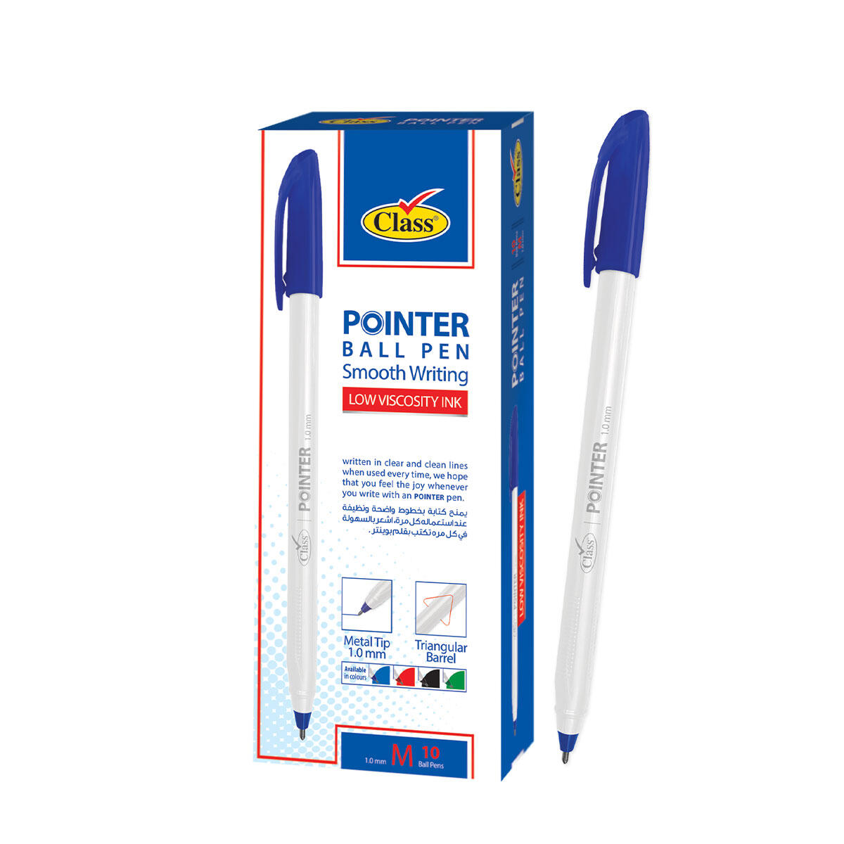 Class Blue Ball Pen - 10 Pieces