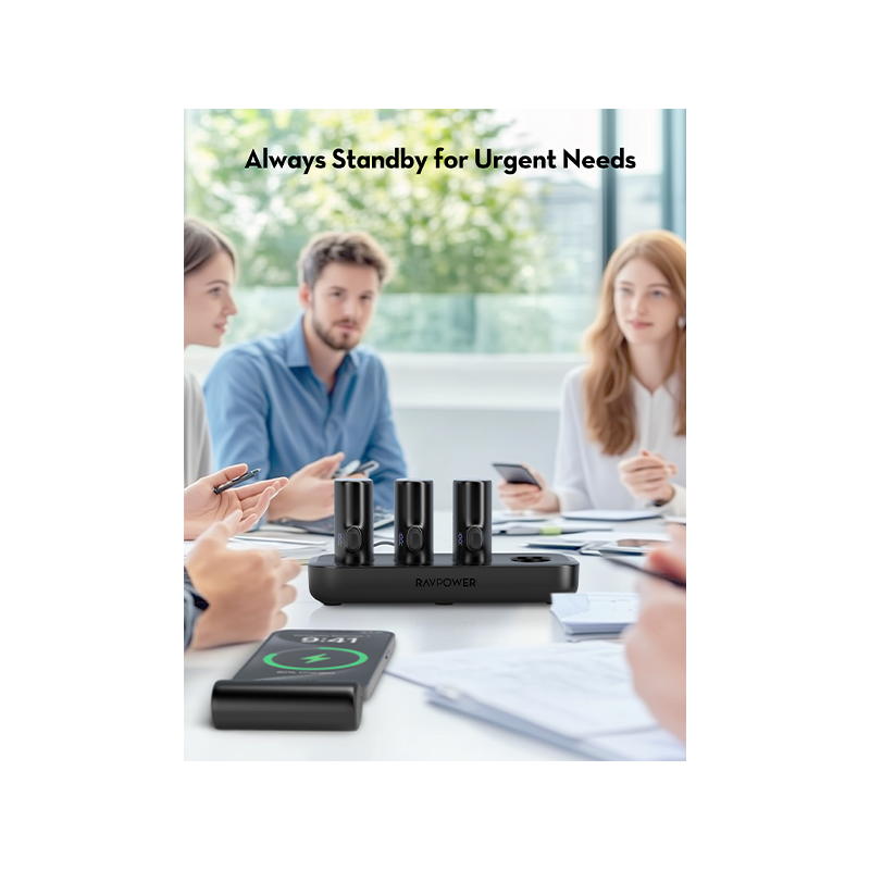 RavPower 4 in 1 (2 USB-C + 2 Lightning) 5000mAh Power Bank Station - Black