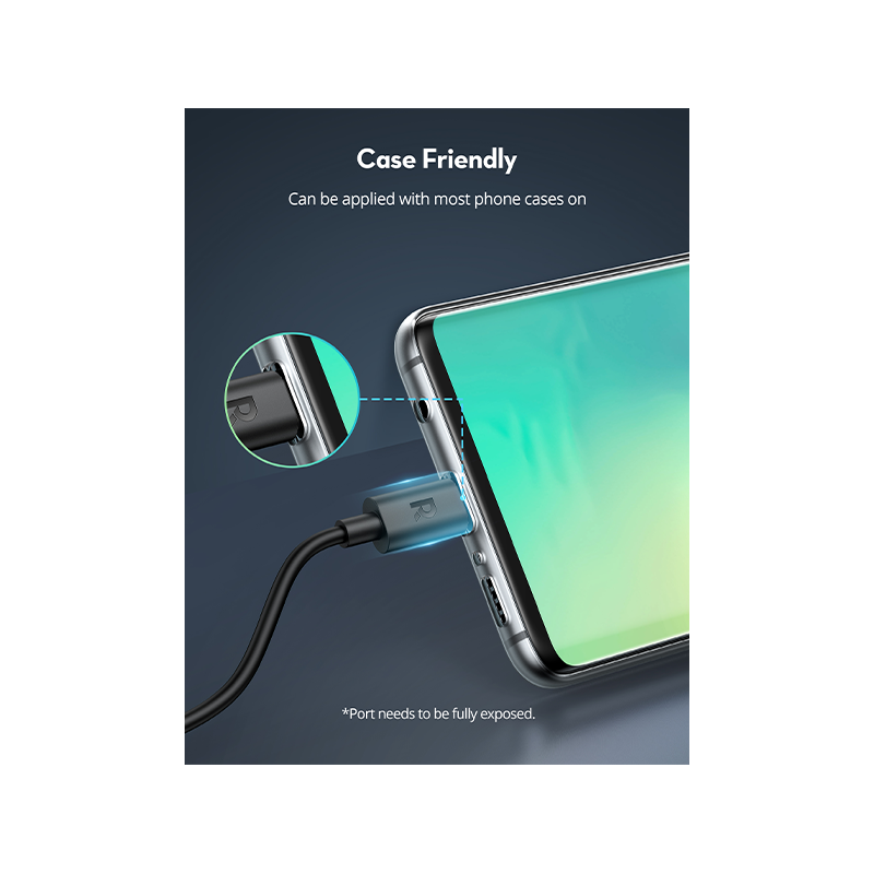 RavPower Cable / 60W / USB-C to USB-C Cable / 2M - Black