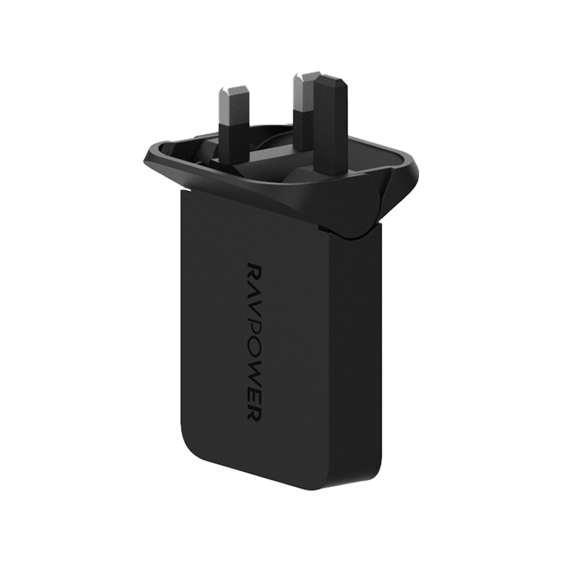 RavPower PD 60W USB-C Foldable Wall Charger - Black